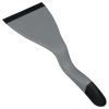 a grey and black spatula