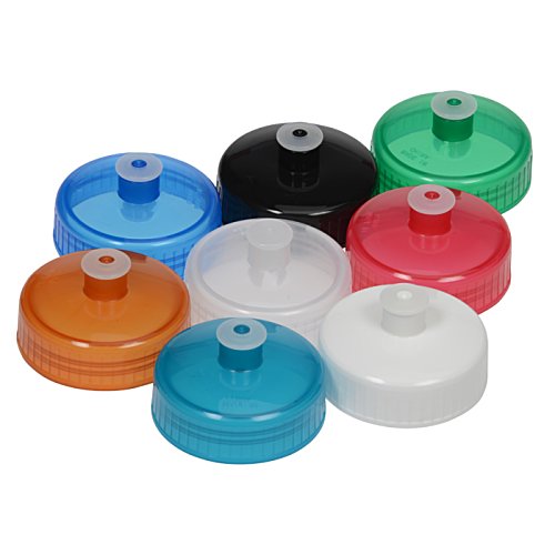 Additional Image 1 - a group of colorful plastic caps