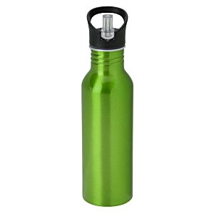 Additional Image 1 - a green water bottle with black lid