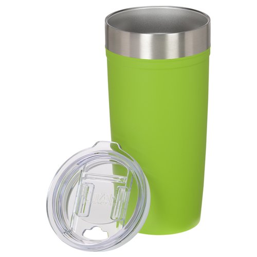 Additional Image 1 - a green and silver tumbler