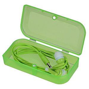Additional Image 2 - a green earbuds in a green case