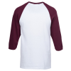 View Image 2 of 3 of Gildan Heavy Cotton 3/4 Sleeve Raglan T-Shirt - Embroidered