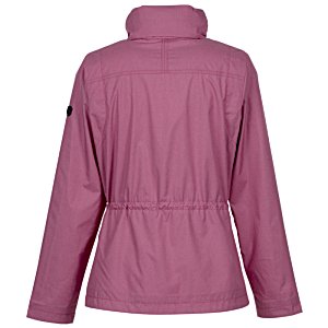 Additional Image 4 - a back view of a pink jacket