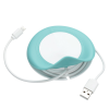 View Image 2 of 5 of Wireless Charging Pad with Duo Charging Cable - Closeout Colours