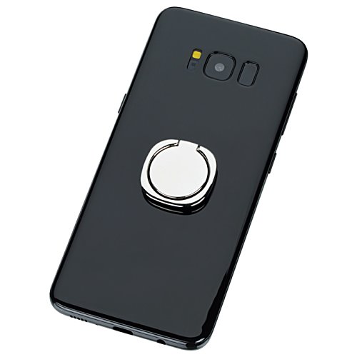 Additional Image 4 - a black cell phone with a white circle on it