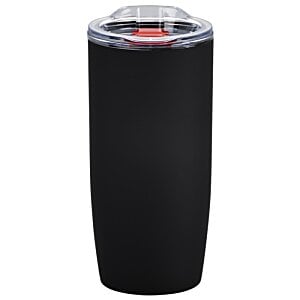 Additional Image 1 - a black cup with a red lid