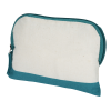 View Image 3 of 4 of Colour Accent Cotton Sheeting Zippered Pouch