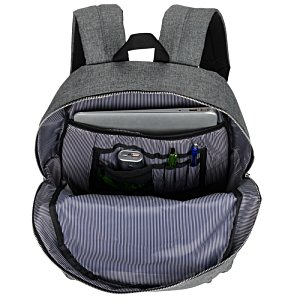 Additional Image 1 - a grey backpack with a video game controller inside