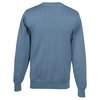 View Image 2 of 3 of Fine Gauge Cotton Blend V-Neck Sweater