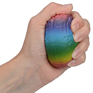 Additional Image 1 - a hand holding a colorful stress ball