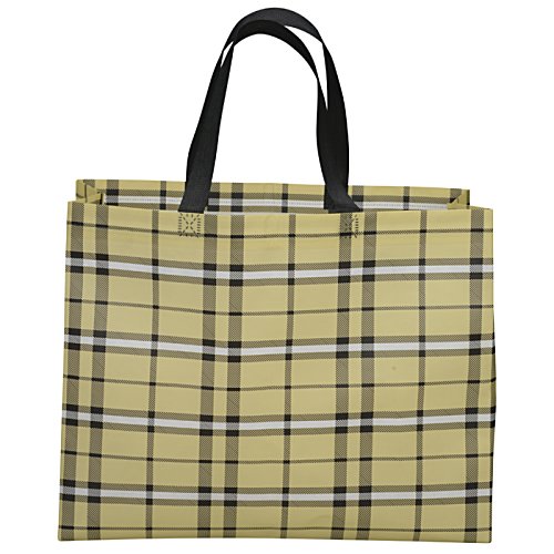 Additional Image 1 - a yellow and black plaid bag