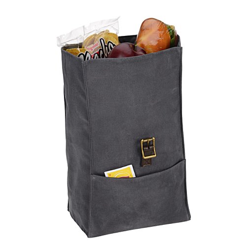 Waxed Cotton Lunch Bag Image 2 of 3