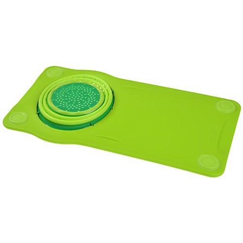 Squish Over the Sink Cutting Board with Colander Image 1 of 2