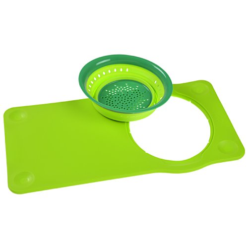 Squish Over the Sink Cutting Board with Colander Image 2 of 2
