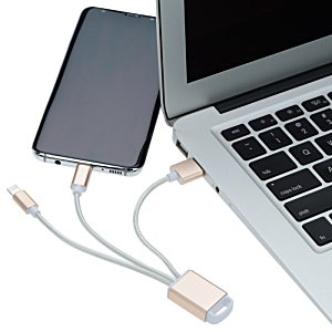 Additional Image 1 - a laptop with a charger plugged into it