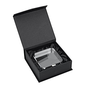 Additional Image 2 - a black box with a silver object inside