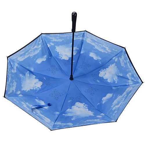 Blue Skies Inversion Umbrella - 48" Arc Image 2 of 3