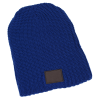View Image 3 of 4 of Chunky Knit Slouch Beanie - Patch
