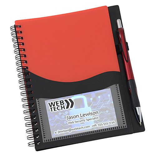 Moray Business Card Notebook with Pen- Closeout Image 1 of 3