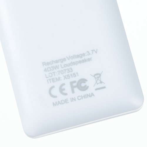Additional Image 4 - a white rectangular object with text