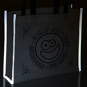 Additional Image 2 - a white bag with a smiley face on it