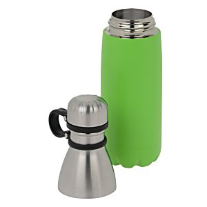 Additional Image 2 - a green and silver thermos