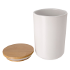 View Image 2 of 2 of Ceramic Container with Bamboo Lid - 24 oz.