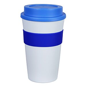 Additional Image 5 - a grey and orange coffee cup