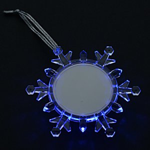 Additional Image 3 - a snowflake shaped object with blue lights