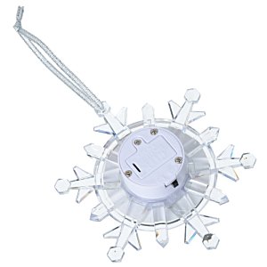 Additional Image 4 - a white snowflake with gold dots