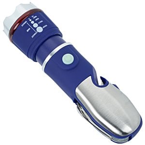 Additional Image 3 - a blue and silver flashlight