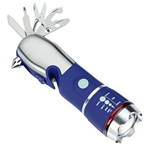 Additional Image 5 - a blue and silver flashlight