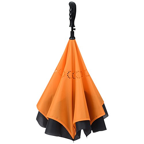 Additional Image 2 - an orange and black umbrella