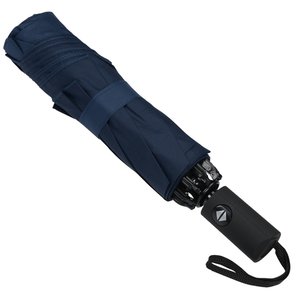 Additional Image 2 - a black umbrella with a black handle