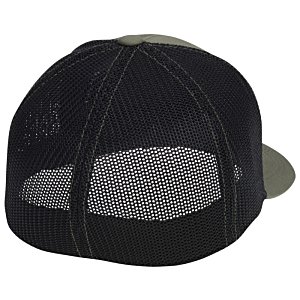 Additional Image 1 - a black hat with a mesh back