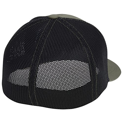 Additional Image 1 - a black hat with a mesh back