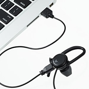Additional Image 2 - a close-up of a black earbuds