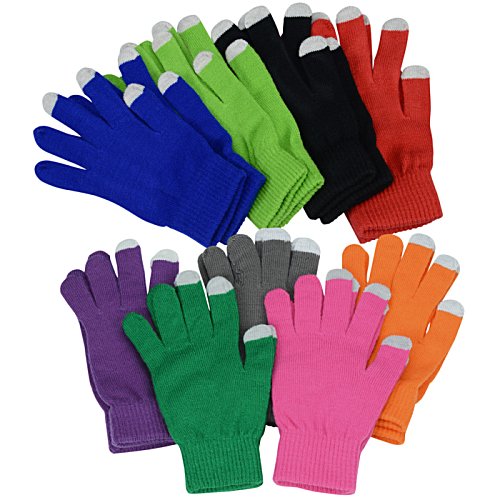 Touch Gloves with Pouch Image 1 of 3