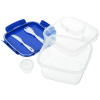 a group of plastic containers