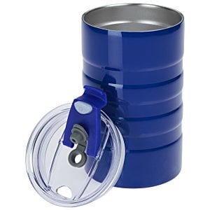 Additional Image 2 - a blue barrel with a suction cup