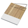 View Image 2 of 2 of Marble and Acacia Wood Cheese Cutting Board