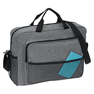 Additional Image 1 - a grey bag with a blue diamond on it