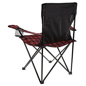 Additional Image 2 - a black and red folding chair
