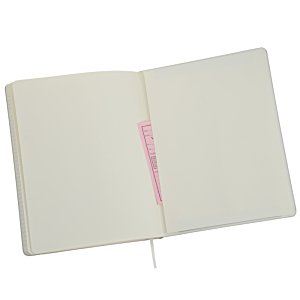 Additional Image 2 - a white notebook with pink band