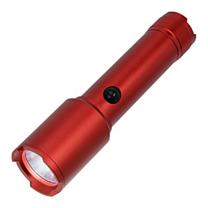 Additional Image 3 - a red flashlight with a black button
