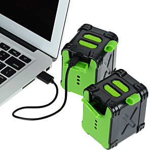 Additional Image 4 - a pair of green and black batteries next to a laptop