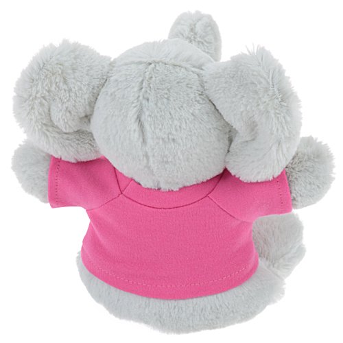 Additional Image 3 - a white stuffed animal wearing a pink shirt