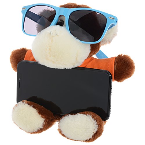 Additional Image 4 - a stuffed animal wearing sunglasses and holding a tablet