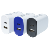 View Image 5 of 6 of Colour Accent Dual Port Wall Charger