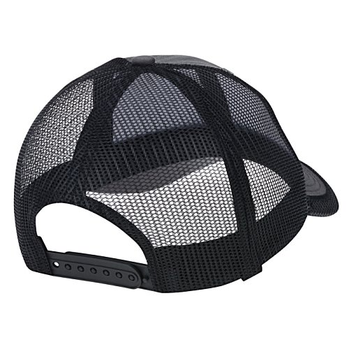 Additional Image 1 - a black hat with a mesh design